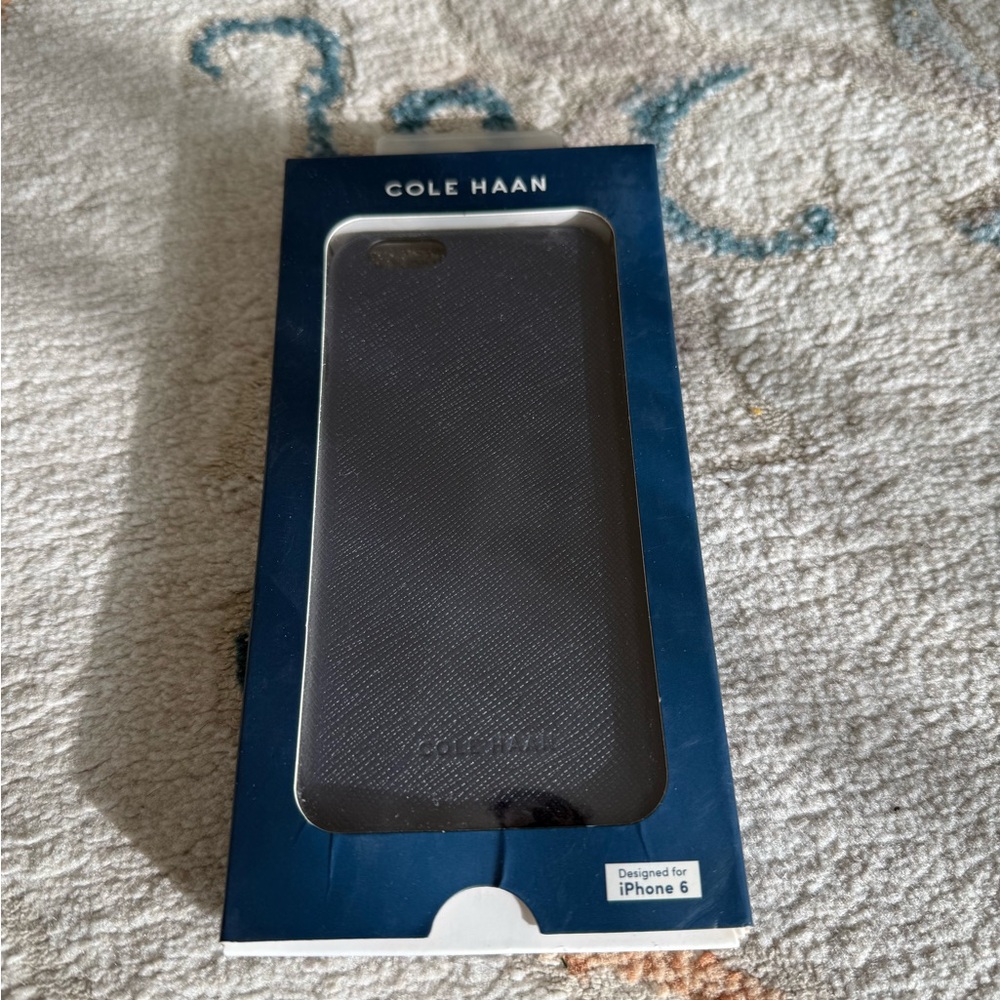 NEW Cole Haan iPhone 6 case navy blue